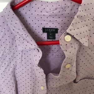 J. Crew Tops - Purple polka dot ladies fitted button down J. Crew Tops - Purple polka dot ladies fitted button down